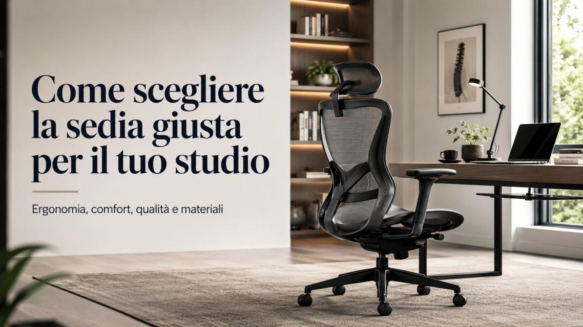 Quale sedia scegliere per uno studio: le 5 cose da guardare per non sbagliare