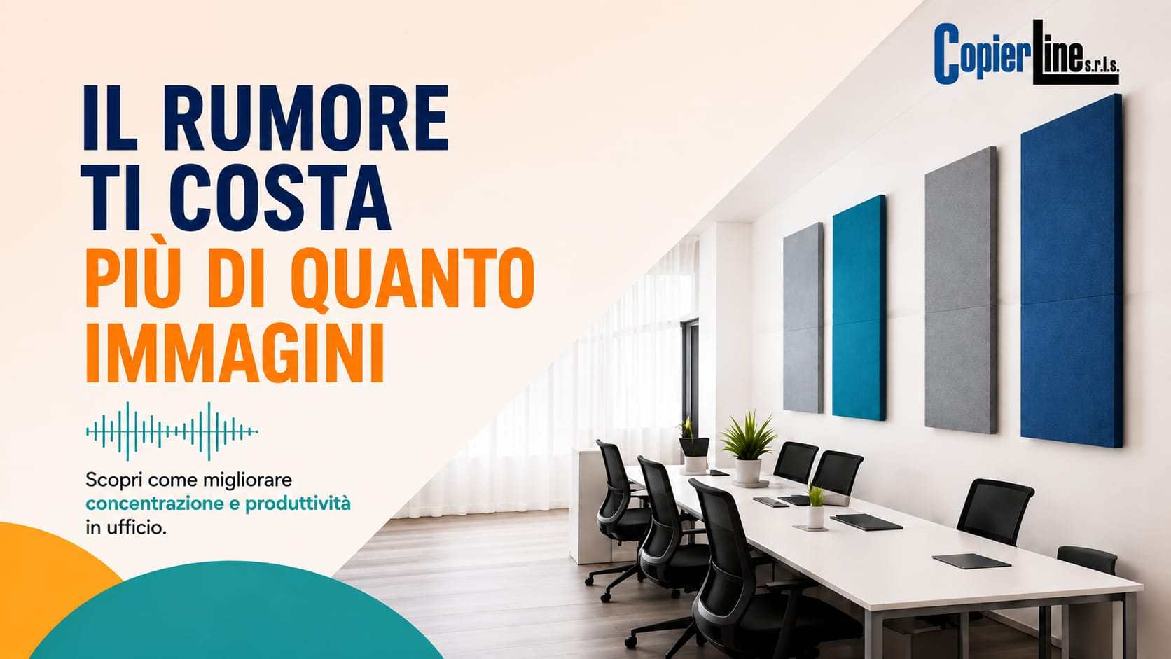 Ufficio rumoroso? Ecco come l’acustica può migliorare la concentrazione